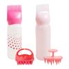 120ML Hair Dye Applicator Bottle with Hair Washing Comb Hair Dry Cleaning Bottle Barber Home Hairdressing Tools