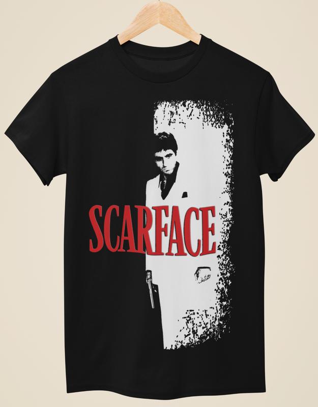 Scarface - Movie Poster Inspired Unisex Black T-Shirt Graphic Tee