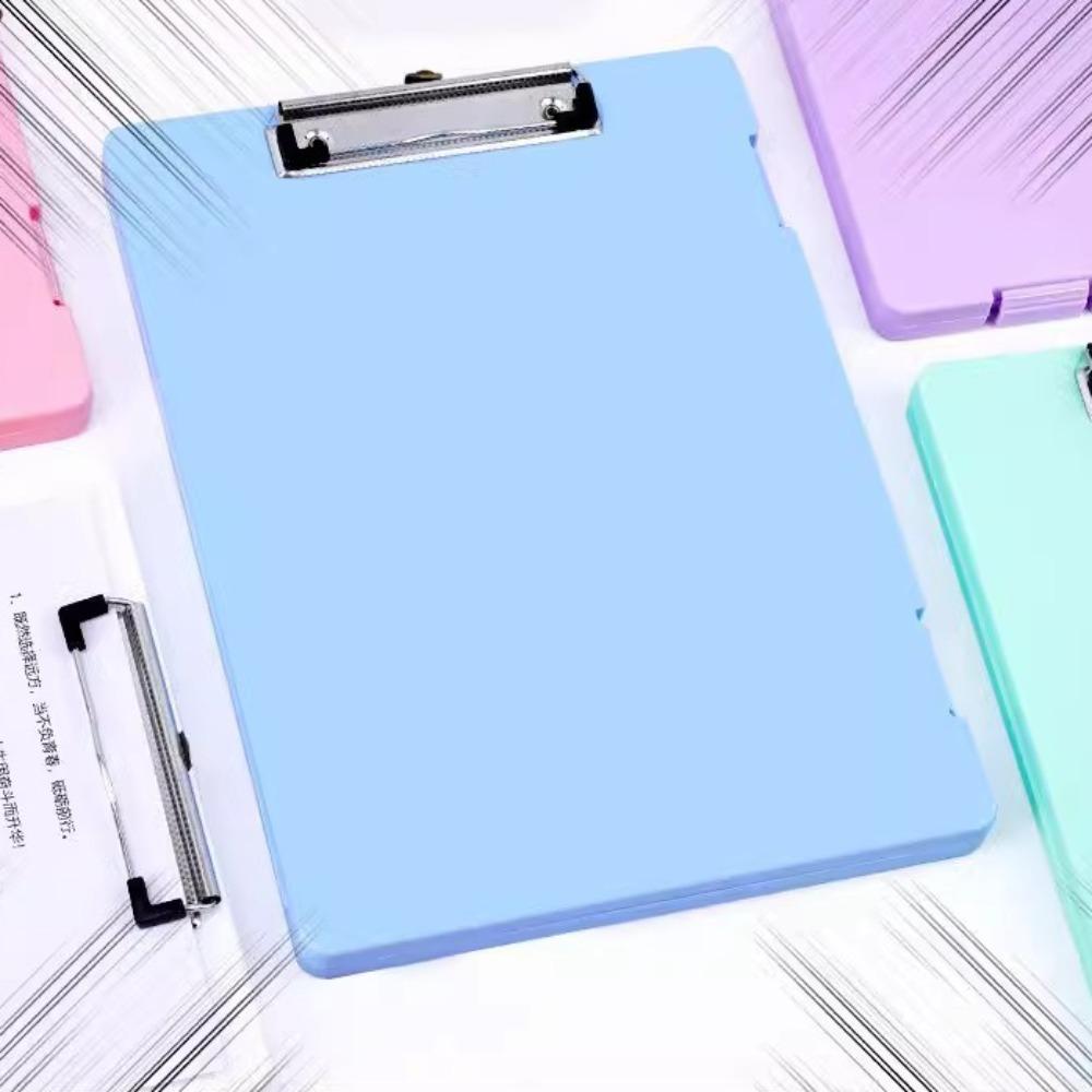 Multi-function File Splint Storage Box Writing Board Side Opening Clasps Folder School Stationery