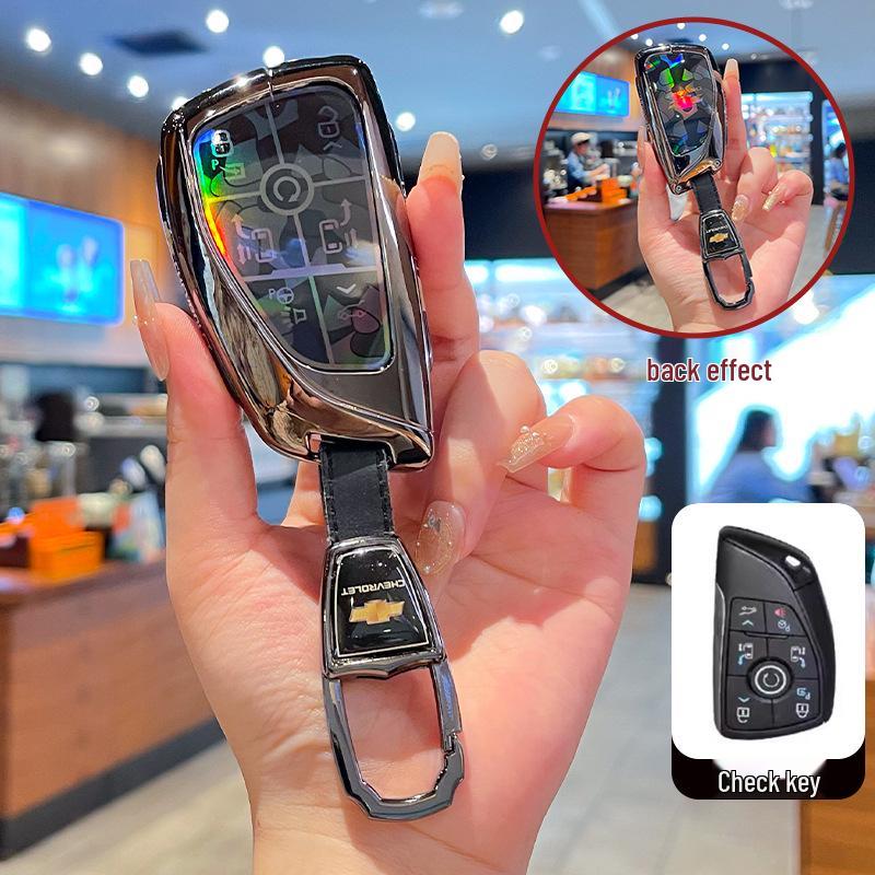 Премиальный чехол для ключа Chevrolet Equinox 2025 с металлической пряжкой - Аксессуары с полным покрытием