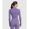 Gymshark Vital Seamless Midi Zip 2.0 Pullover Functional Purple Marl B5a9q Pb8h