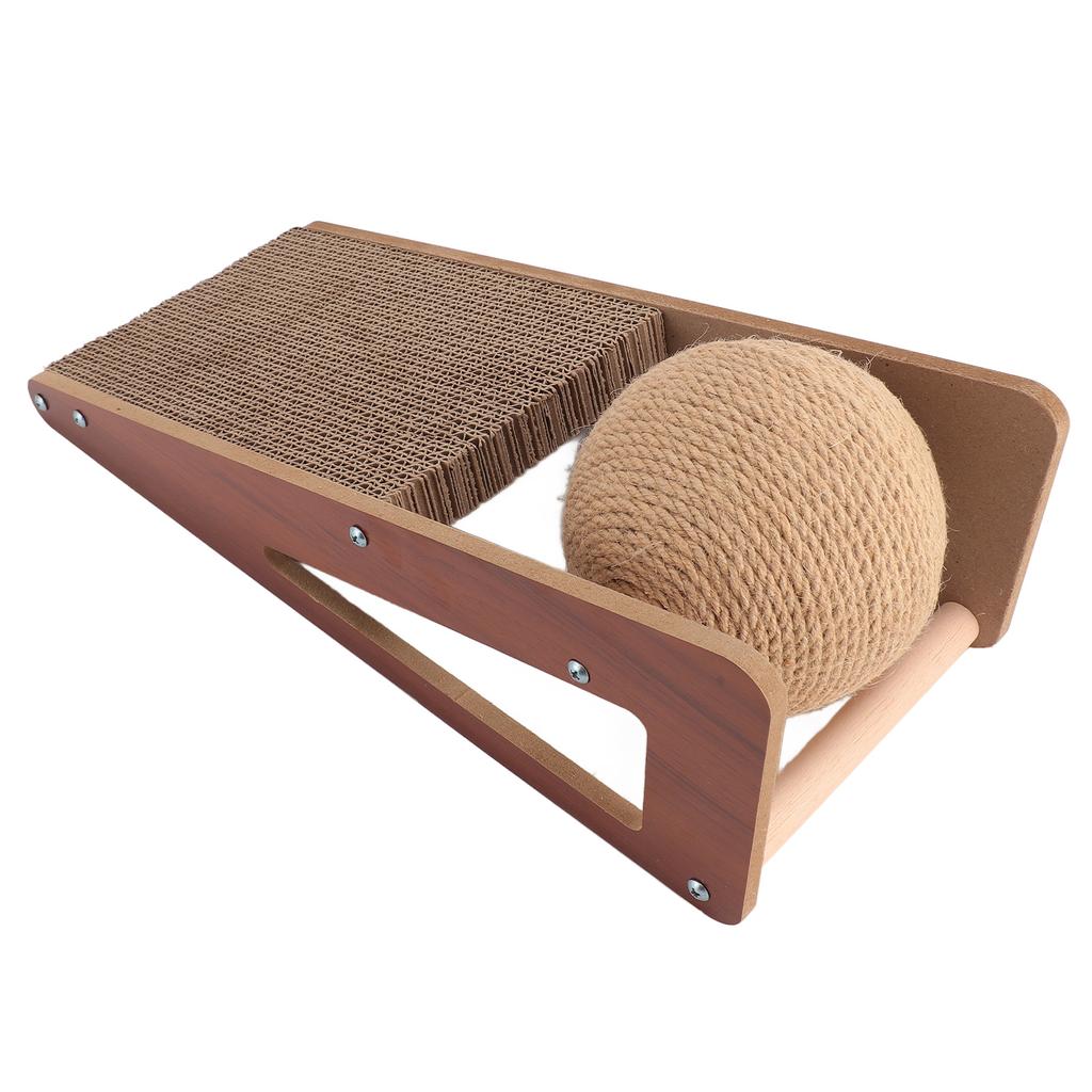 Cat Scratcher Stable Structure Protecting Furniture Large Cat Scratching Pad with Ball Toy for
