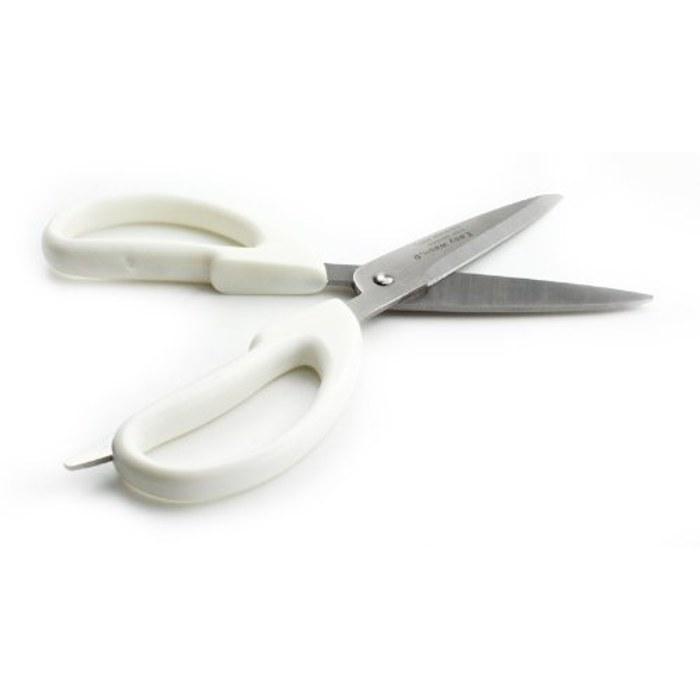 Pearl Metal Easy Wash Dishwasher-Safe Standard Kitchen Scissors C-8660 Silver / White