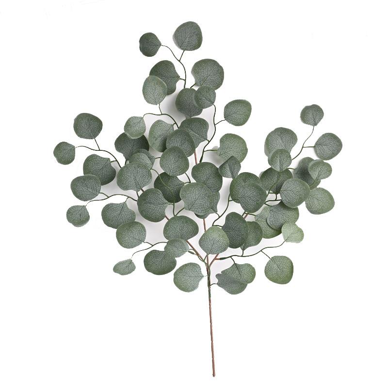 New 65cm Eucalyptus Leaf Vine Decoration Vase Wedding Bouquet Artificial Eucalyptus Artificial Plants Photography Props