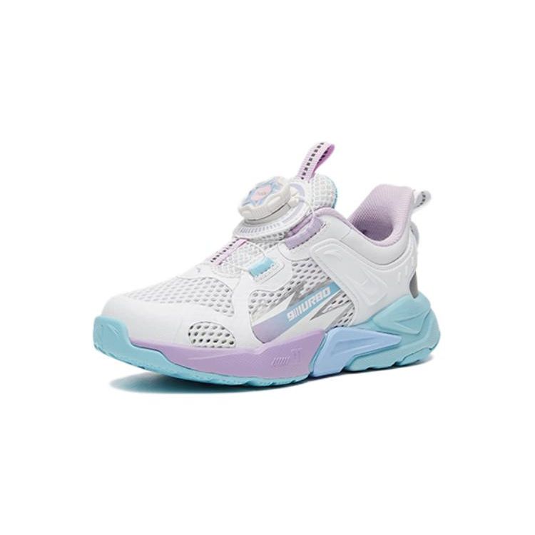 Anta Удобные повседневные нескользящие низкие детские кроссовки для бега Детские кроссовки светло-розовые фиолетовые 322219961A-1