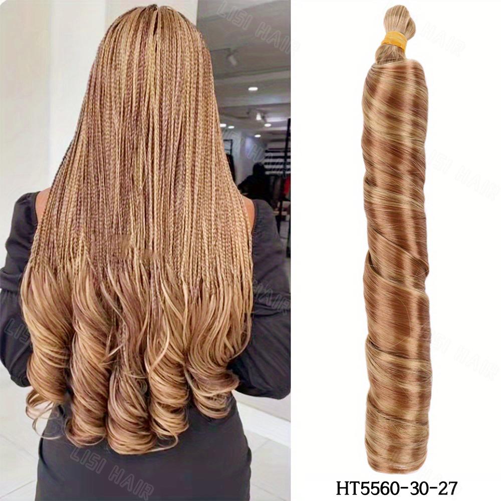 MERISIHAIR Синтетические длинные свободные плетение спиральных крючком наращивание волос французские вьющиеся волосы для женщин повседневная вечеринка