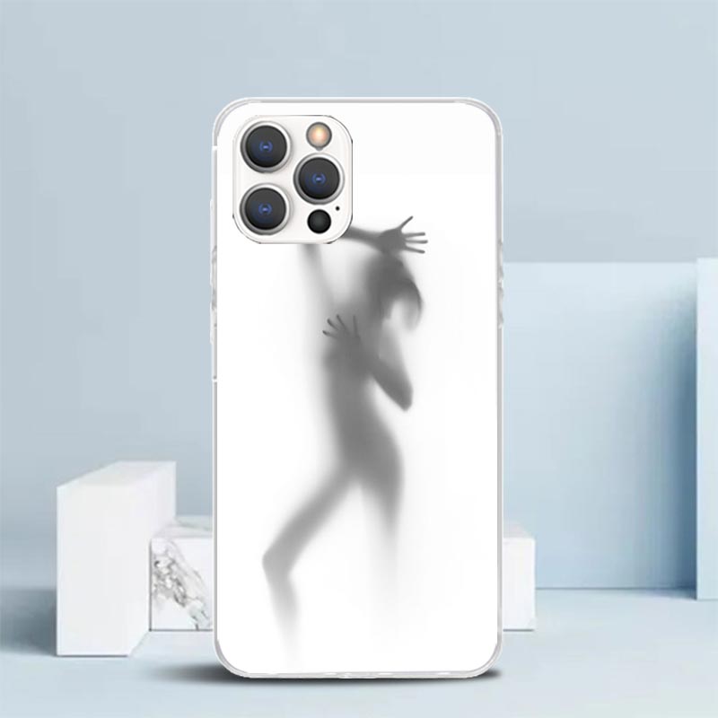 Woman Silhouettes Sexy Lady Girl Phone Case For IPhone 16 17 Air 16E 15 14 Plus 13 Mini 12 11 Pro Max 7 8 + SE 2020 Soft TPU Bac