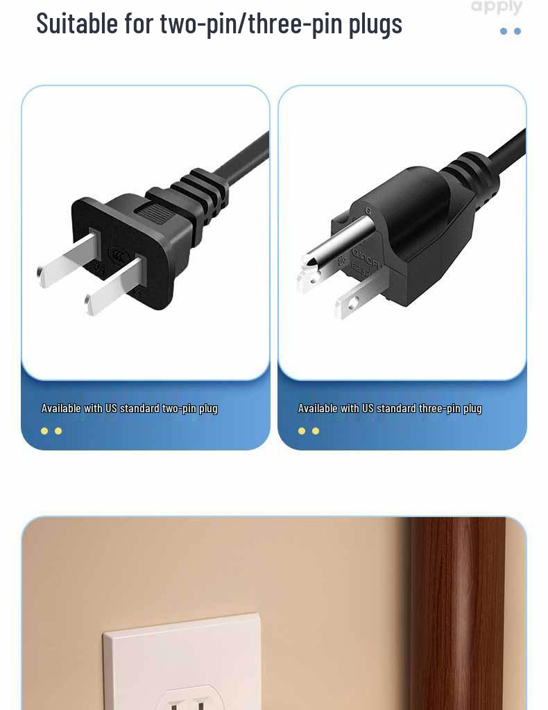 US Standard Socket USB Power Strip with Time Display - Canada Converter Cube