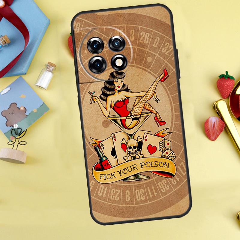 Sailor Retro Art Cover For OnePlus 13 13R 12 12R 11 10 Pro 8T 10T OnePlus Nord 4 CE 2 3 Lite N10 N20 N30 Case