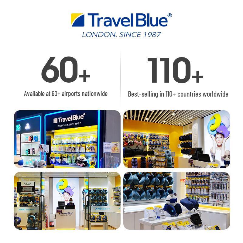TRAVEL BLUE 212 Подушка для путешествий на шею U-образной формы из пены с эффектом памяти
