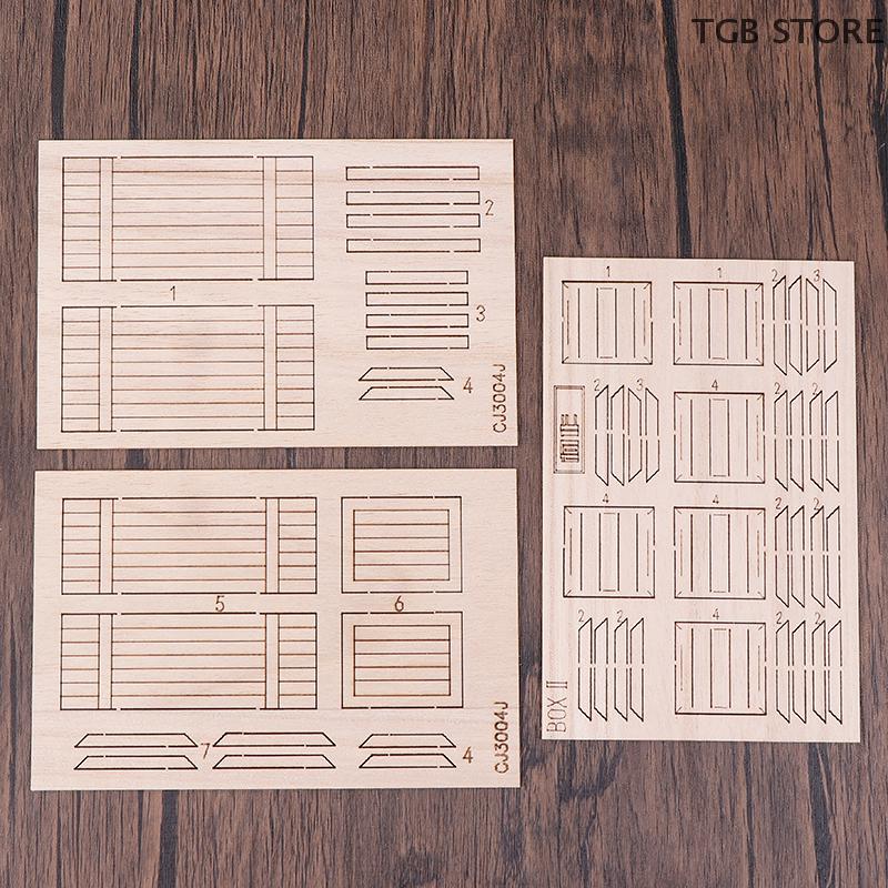 1:35 Миниатюрная деревянная коробка/поднос кронштейн сборочная модель ручная работа DIY материалы для макета сцены песочного стола диорамный набор 1 шт.