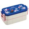 Skater Bento Box 600ml Antibacterial 2 Tiers for Women Delivery Service French Ghibli Made In Japan Kiki's YZW3AG-A
