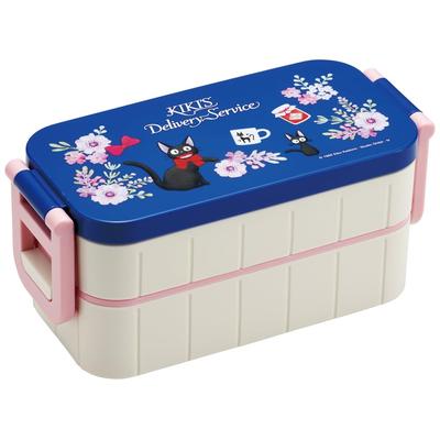 Skater Bento Box 600 мл антибактериальный 2 яруса для женщин Служба доставки Французский Ghibli Сделано в Японии Kiki's YZW3AG-A