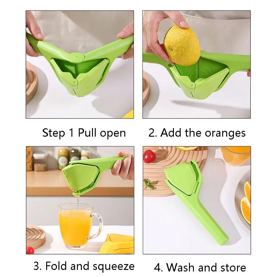 1PC Lemon Juicing Machine | Easy To Squeeze Manual Lemon Juicing Machine | Foldable and Flat To Save Storage Space Citrus Juicin
