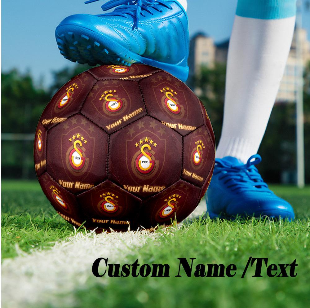 Size 5 Football Custom Name Text, Outdoor Training Soccer BallGalatasaray FC