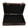 Wood Vintage Suitcase Leather Wooden Storage Box Decorative Luggage Trunk  For Photography