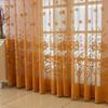 European Style Curtains for Living Room Floral Jacquard Tulle Hollow Out Retro Pattern Fabric Home Decor 1PC