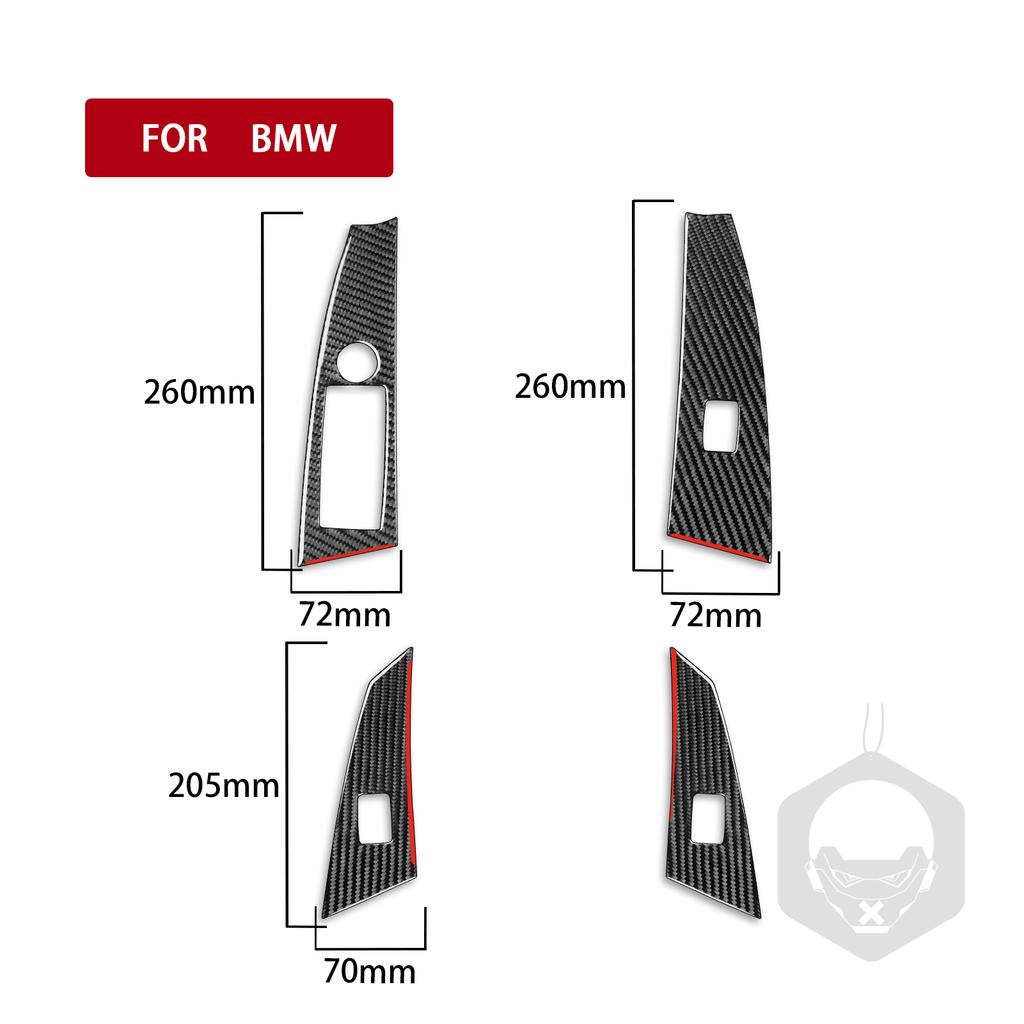 Для BMW 5 серии E60 2004-2007 углеродное волокно, кнопка переключения подъема окна, накладка, аксессуары для салона автомобиля, украшение