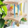 Bird Toy Chews Playground Grinding Claws Parrot Rainbow Swing Perch for Cockatiel Finches