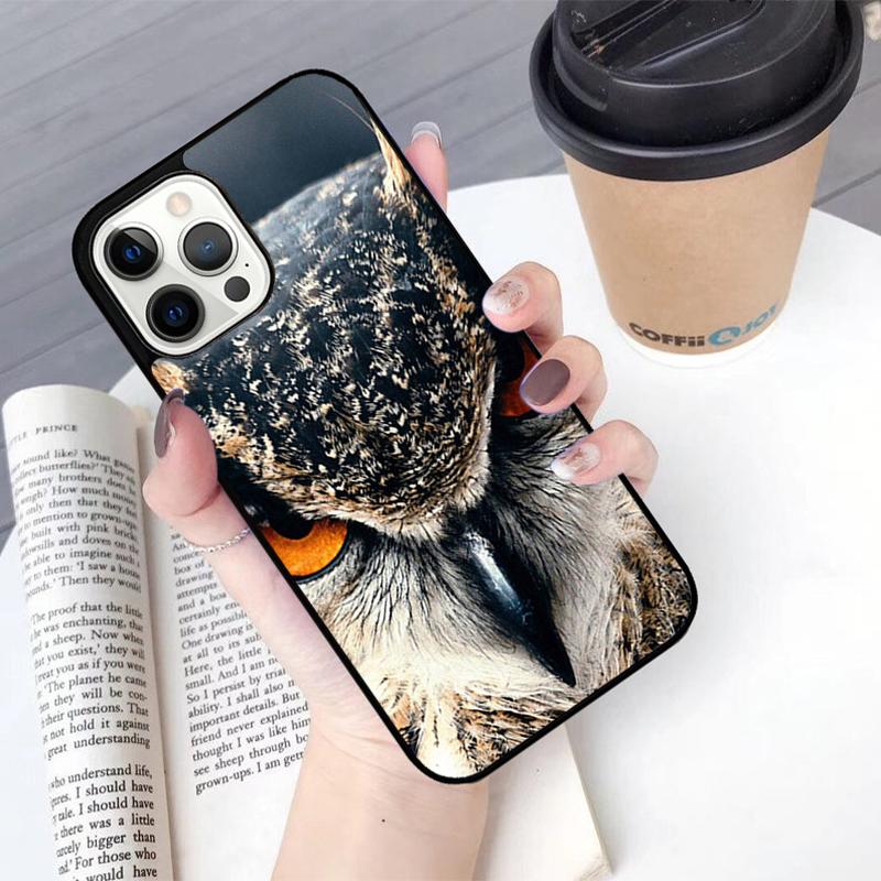 Owl Animal Pattern Phone Case For iPhone 17 Air 13 12 14 15 16 Cover For Apple Pro Max 6S Plus Coque