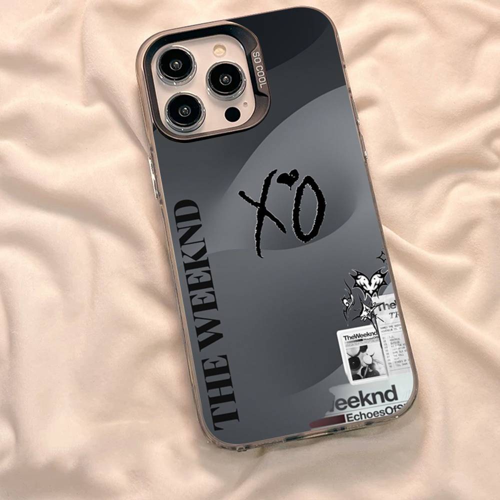 Чехол для телефона The W-Weeknd XO для iPhone 17 16 15 14 13 12 11 XS XR X Pro Max Plus Цветной Посеребренный Чехол
