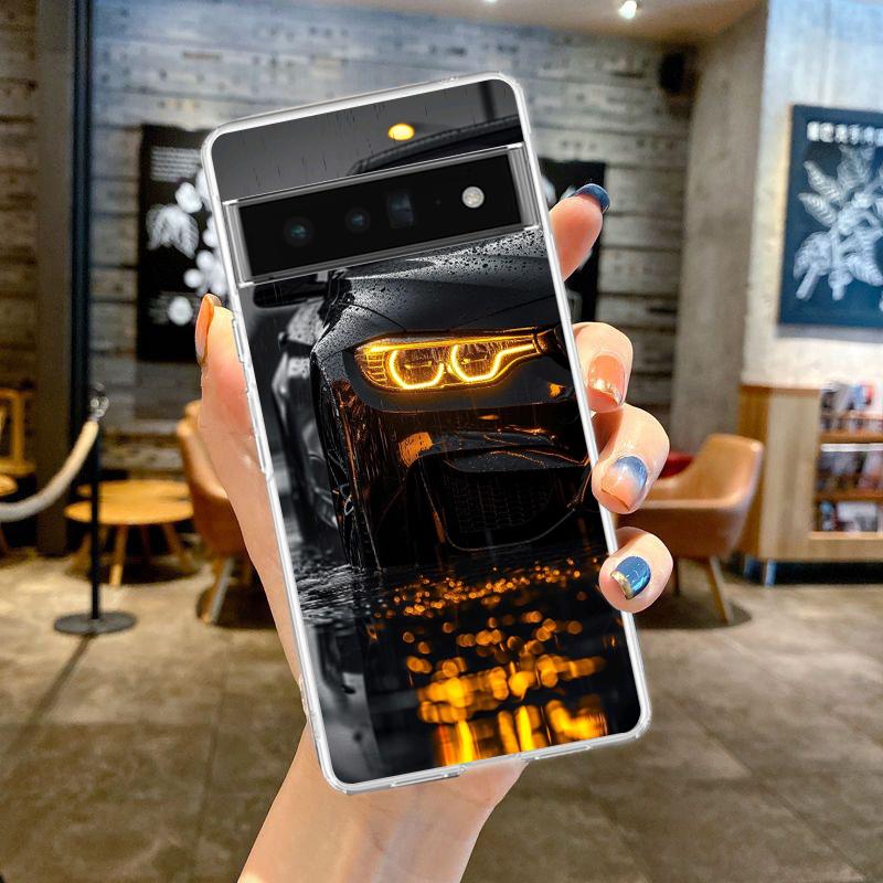 Для Google Pixel 10 Pro Прозрачный Чехол для Телефона Pixel 9 Pro XL Pixel 8 Pro 9A 8A 7A 7 6A 6 Pro Мягкий ТПУ Чехол Черный Белый Авто