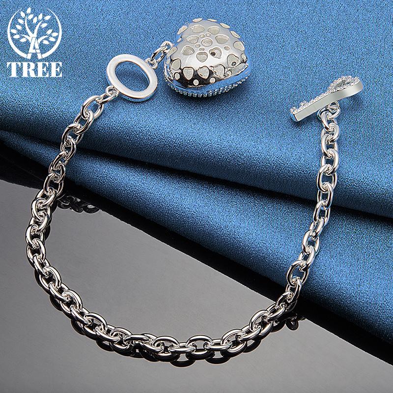 Ювелирные изделия из стерлингового серебра 925 пробы с цирконом AAA в форме сердца