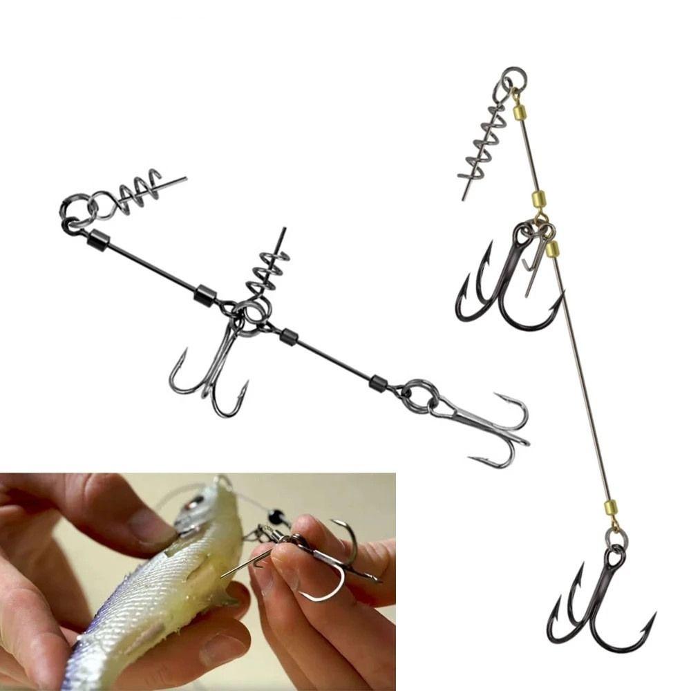 Рыболовный крючок из стальной проволоки, вспомогательный крючок, крючок для веревки, тройной рыболовный крючок, рыболовные снасти