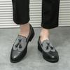 Модные кожаные туфли мужские туфли на платформе без застежек, роскошные мужские мокасины, дизайнерская обувь для вечеринок, обувь для отдыха на открытом воздухе Zapatos Para Hombres
