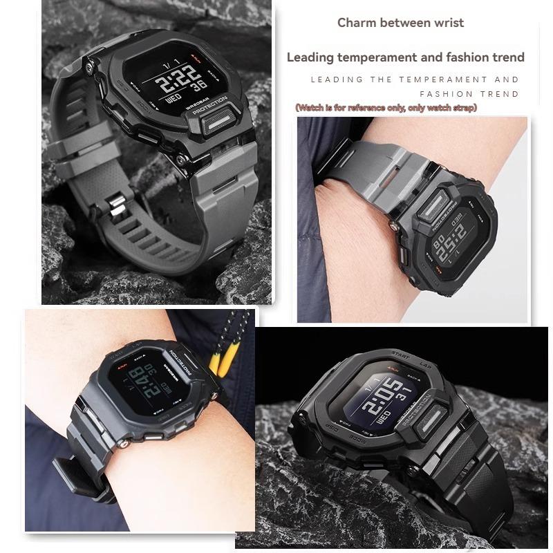 Для Casio 3506 GBD-200 GBD-200SM GBD-200-1 Водонепроницаемый Резиновый Силиконовый Браслет для Часов Мужской Браслет на Запястье с Инструментами