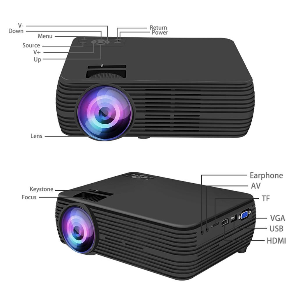 Поддержка HD 1080P 7000 Люмен X5 LCD Проектор Домашний Кинотеатр Фильм LED Проектор