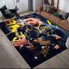 Bruno Fernandes Flannel Printed Carpet, Home Sofa Decoration for Living Room & Bedroom, Non‑Slip Play Flannel Floor Mat for Game Room