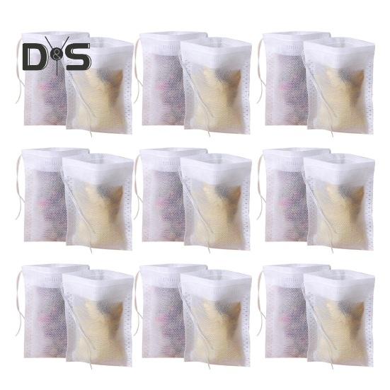 100 шт., портативные пакеты для диффузора чая, без BPA, практичные чайные травяные приправы, пустые фильтр-пакеты