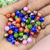 Аксессуары для изготовления ожерелья DIY цветные акриловые модные 50 шт. 8 мм свободные бусины маленькие бусины браслет