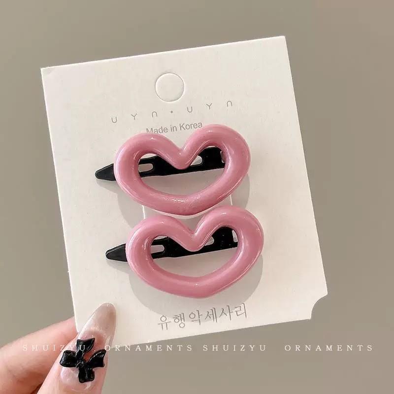 Children's Floral Gingham Hair Clip - Cute Oval BB Hairpin for Little Girls