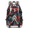 Football Star Printing Large-Capacity Load-Reducing Backpack Multi-Functional Portable Casual Backpack