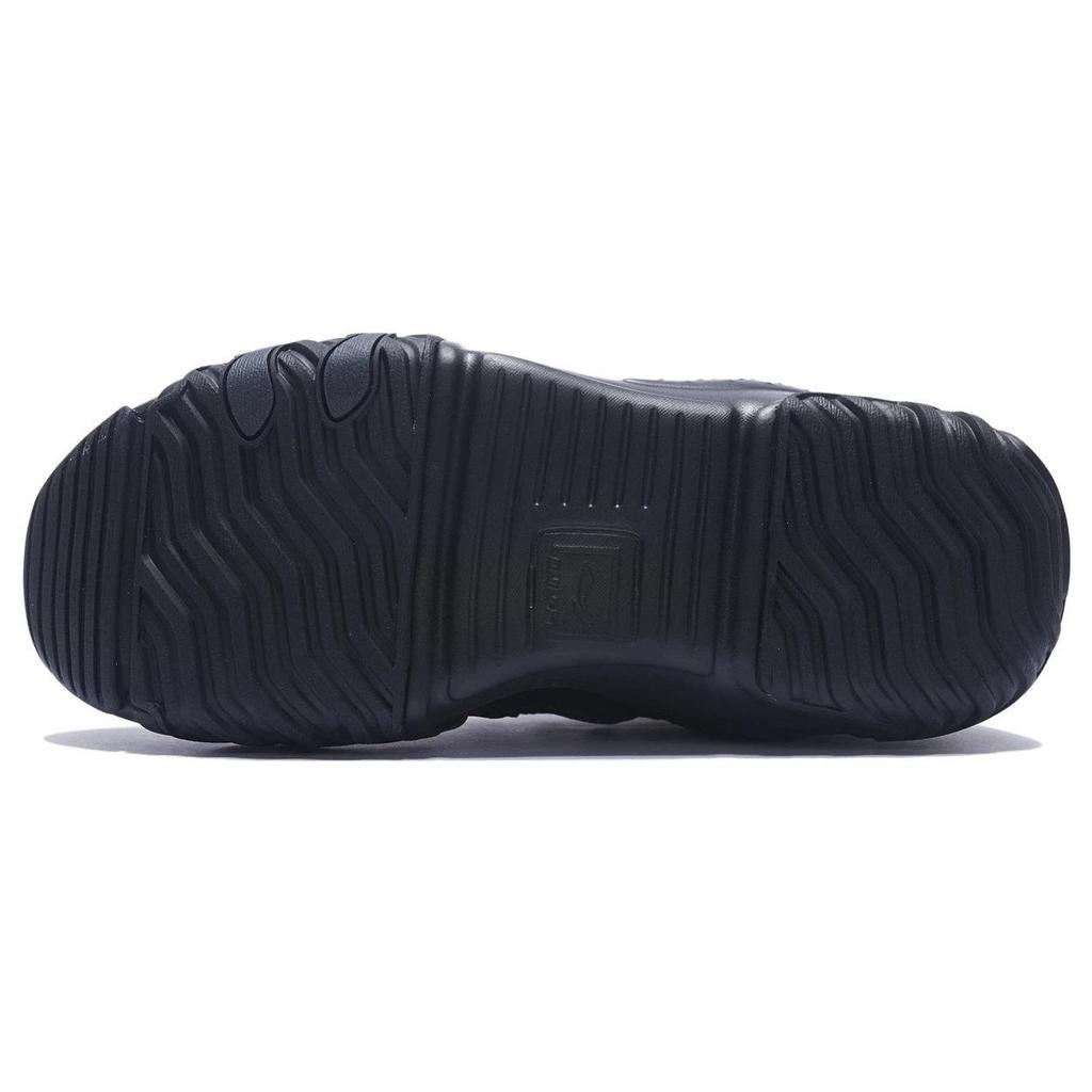 Li-Ning Кроссовки Cat Paw Lite Fleece Warm Trendy Low-Go для бега, женские, черные, AGLS214-1