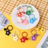 Wild Girls Women Bell Korean Key Ring Fashion Jewelry Flower Keychain Bag Pendant