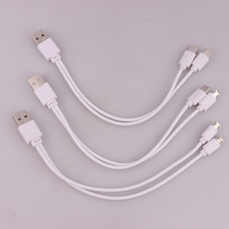 1 шт. Кабель-разветвитель USB папа на Micro USB/Type-C 2 в 1 для передачи данных и зарядки для смартфонов и планшетов Android, двойной Micro USB
