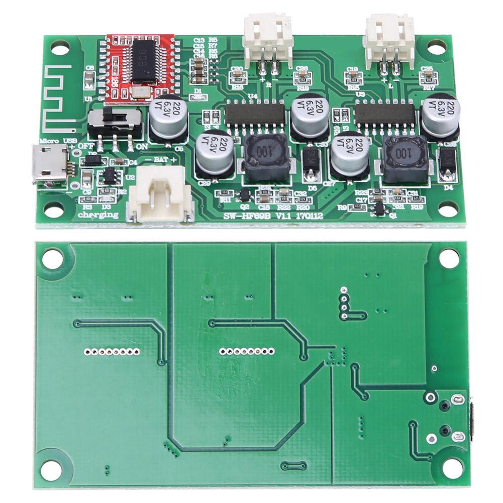 HF69B Плата усилителя мощности, модифицированная плата динамика 2x6 Вт, совместимая с Bluetooth