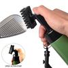 Щетка для чистки головки клюшки для гольфа, автономная щетка для чистки клюшек, набор для чистки канавок с выдвижной пряжкой, инструмент для чистки гольфа