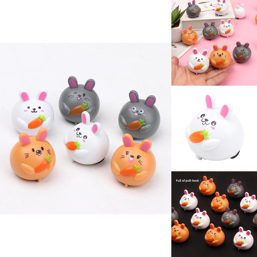 Морковь Кролик Животное Игрушечная Машинка С Механизмом Отскока Для Малышей И Для Подарков