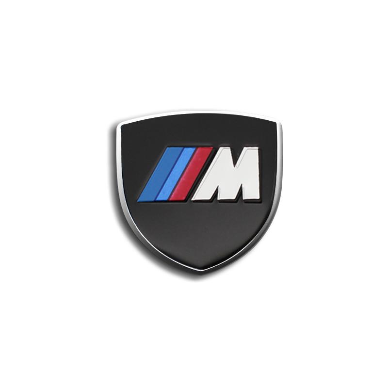 umbrx8 1/2PCS Car Shield Body Trunk Stickers 3D Metal Emblem Decal Auto Accessories For BMW Performance F20 F10 F30 F40 E92 E91 G20 G30