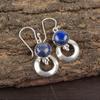 Lapis Lazuli Earrings Handmade Gemstone Jewelry, 925 Solid Sterling Silver Earrings ,Unique Design Jewelry Earrings