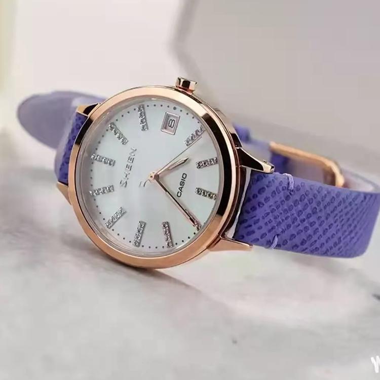 Casio Женские часы SHEEN White SHE-4527PGL-7AUPR