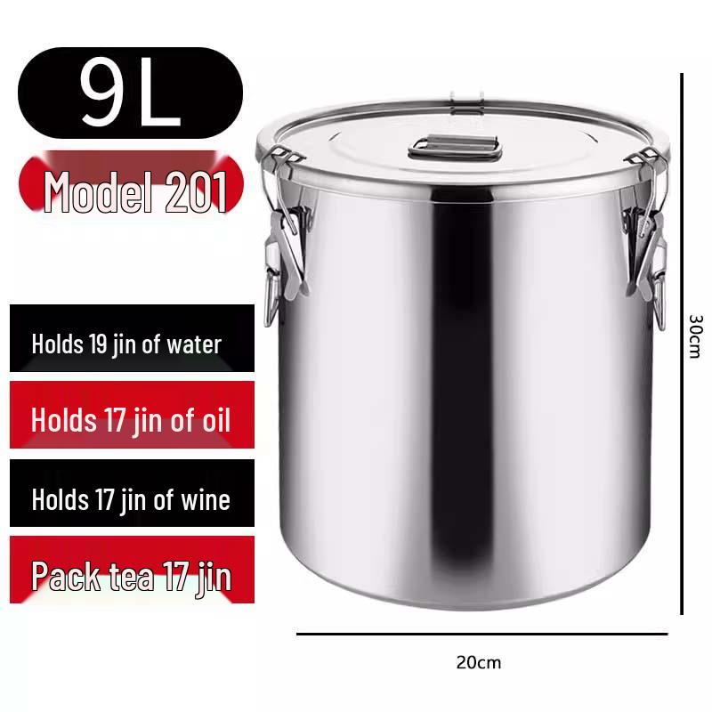 Герметичный многоцелевой бочонок из нержавеющей стали 304 для хранения вина, чая, молока, для ферментации, масла или риса