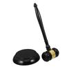 Auction Hammer Wooden Tool for Carpenters - Reusable Black Plaster Burning Piston Judge Hammer, 1 Set