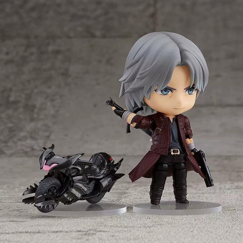 Чиби-фигурка Данте из Devil May Cry (Версия Q) 1233, Подвижная экшн-фигурка, Сменное лицо, Модель из глины, Настольное украшение, Коллекционная игрушка
