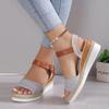 Женская обувь, коллекция 2023 года, высококачественные богемные женские сандалии, летние легкие повседневные сандалии на платформе, женская обувь на танкетке, женские Zapatos