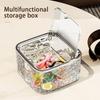 Hair Accessories Clear Organizer Acrylic Storage Box With Lid for Girls Home Desktop Jewelry Bathroom Accessories Storage Box